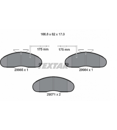 ΔΙΣΚΟΦΡΕΝΑ TEXTAR NISSAN RENAULT TRUCKS ΜΕ ΚΑΛΩΔΙΟ 29985