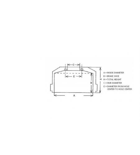ΤΑΜΠΟΥΡΟ MERCEDES ΟΠΙΣΘΙΟ ΣΙΑΓΩΝΑ 100 h: 260 d:300 6x14mm ΜΕ ΜΟΥΑΓΙΕ