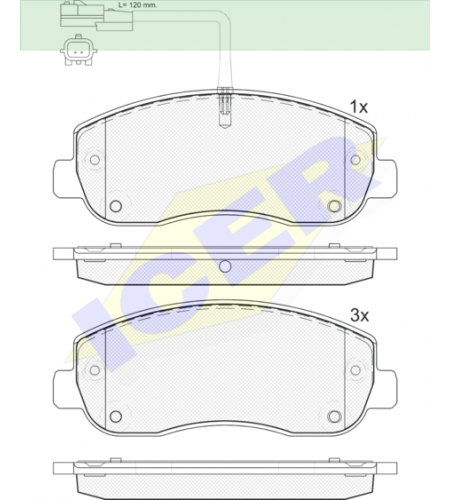 ΔΙΣΚΟΦΡΕΝΑ ICER OPEL MOVANO RENAULT MASTER 25147 ΕΜΠΡΟΣ