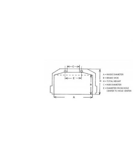 ΤΑΜΠΟΥΡΟ MERCEDES ΟΠΙΣΘΙΟ ΣΙΑΓΩΝΑ 137 h:295 d:308 6x14mm ΜΕ ΜΟΥΑΓΙΕ