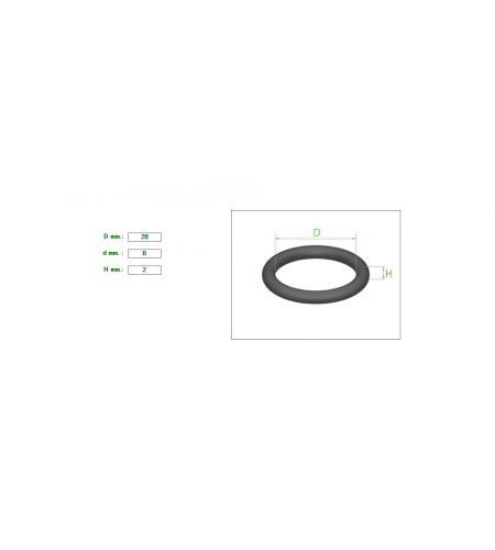 ΛΑΣΤΙΧΑΚΙ Ο-ring 20Χ2 ΛΑΔΙΟΥ