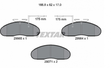 ΔΙΣΚΟΦΡΕΝΑ TEXTAR NISSAN RENAULT TRUCKS ΜΕ ΚΑΛΩΔΙΟ 29985