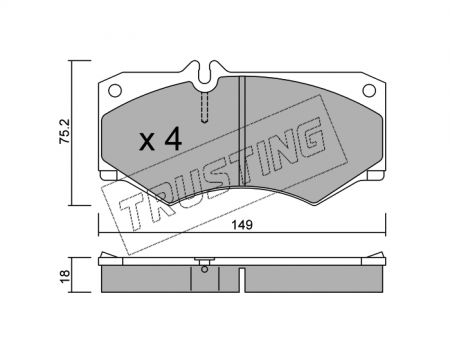 ΔΙΣΚΟΦΡΕΝΑ TRUSTING MERCEDES G CLASS 20784