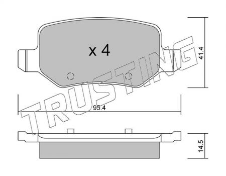 ΔΙΣΚΟΦΡΕΝΑ TRUSTING 23138 MERCEDES VANEO ΣΥΣΤΗΜΑ LUCAS