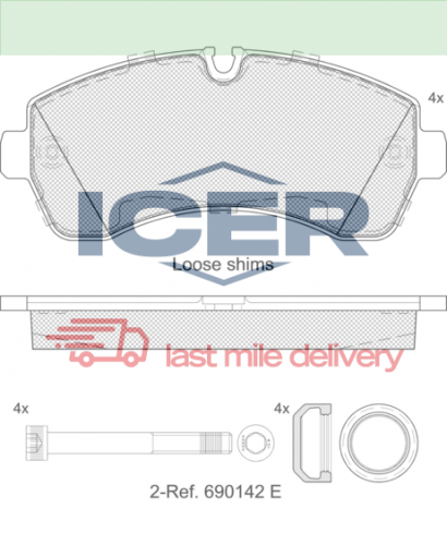 ΔΙΣΚΟΦΡΕΝΑ ICER LM MERCEDES SPRINTER ΕΜΠΡΟΣΘΙΟ 29200