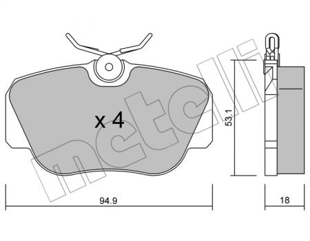 BRAKE PADS TRUSTING  BMW 3 21055