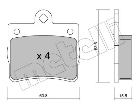 BRAKE PADS TRUSTING MERCEDES C CLASS 21900