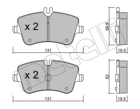 BRAKE PADS TRUSTING MERCEDES C CLASS 23144