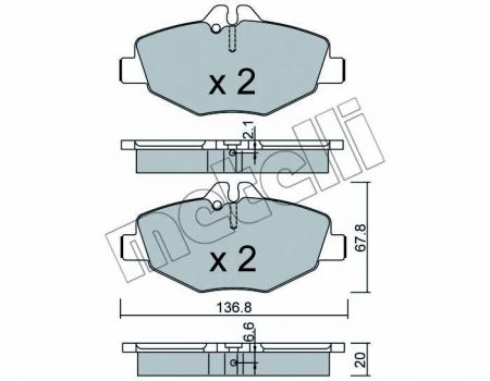 ΔΙΣΚΟΦΡΕΝΑ TRUSTING MERCEDES E CLASS 23743