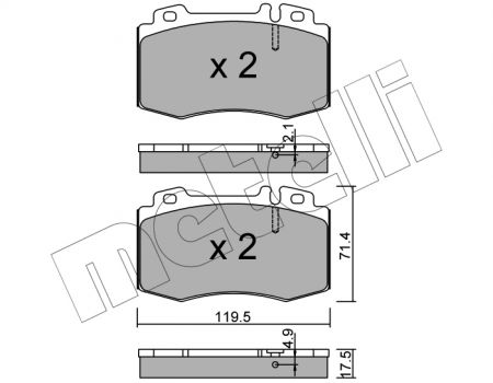 BRAKE PADS TRUSTING MERCEDES C CLASS 23271
