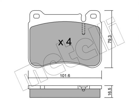 ΔΙΣΚΟΦΡΕΝΑ TRUSTING MERCEDES C CLASS 23945