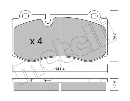 BRAKE PADS TRUSTING CITROEN XANTIA  23137