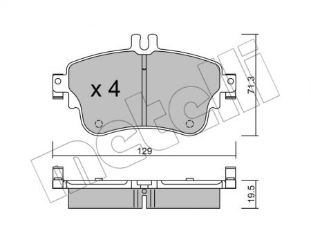 BRAKE PADS TRUSTING MERCEDES A CLASS 25326