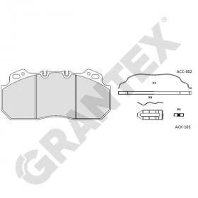 BRAKE PADS GRANTEX CV101 RENAULT TRUCKS 29090