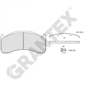 BRAKE PADS GRANTEX CV101 VOLVO FL 29137