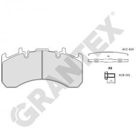 BRAKE PADS GRANTEX CV104 VOLVO FH 400-540 29177