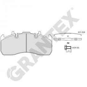 BRAKE PADS GRANTEX CV104 ROR VOLVO FH 29173