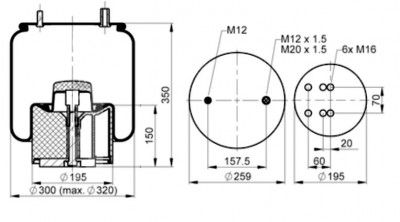 AIR SPRING  1DK21K32