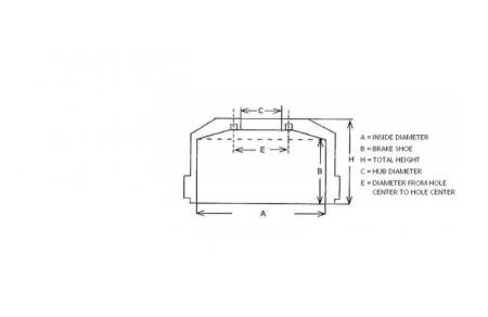 BRAKE DRUM SAF BRAKE SHOE 190 HEIGHT 227 BOLT NUT