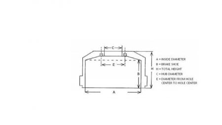 BRAKE DRUM SAF BRAKE SHOE 192 HEIGHT 227