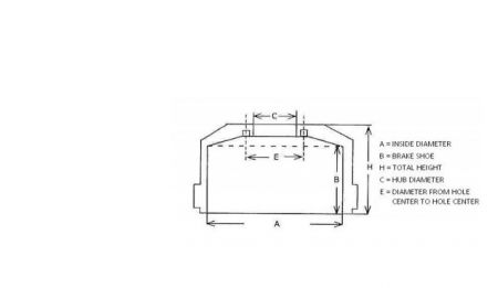 BRAKE DRUM SAF BRAKE SHOE 196 HEIGHT 227
