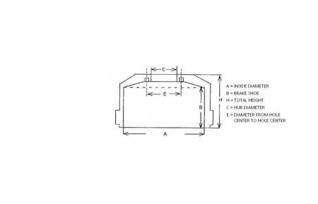 BRAKE DRUM SAF BRAKE SHOE 218 HEIGHT 255