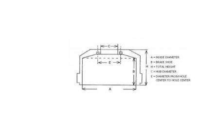 BRAKE DRUM VOLVO FRONT BRAKE SHOE 208 HEIGHT 273 WITH GROOVE