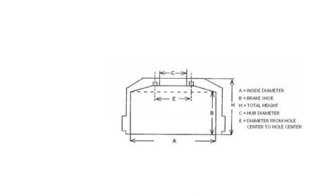 BRAKE DRUM VOLVO REAR BRAKE SHOE 218 HEIGHT 295 WITH GROOVE