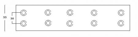 BRAKE LININGS GRANTEX FN50 VOLKSWAGEN 55 6.5mm 13193