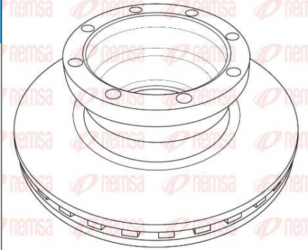 BRAKE DISC REMSA NISSAN DENNIS 13162047