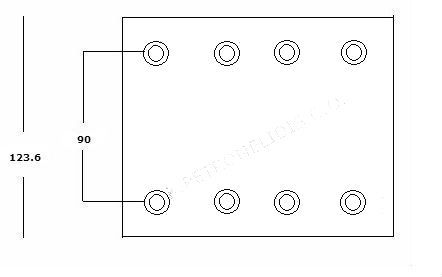 BRAKE LININGS GRANTEX FN50 VOLVO 123 20mm 17992