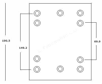 BRAKE LININGS GRANTEX FN50 ROR JUMBO 190 17mm 19