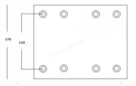 BRAKE LININGS GRANTEX FN50 MERCEDES MAN 180 17mm 19495