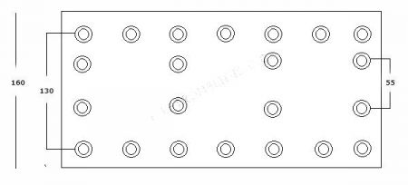 BRAKE LININGS GRANTEX FN50 MAN 160 17mm 19846