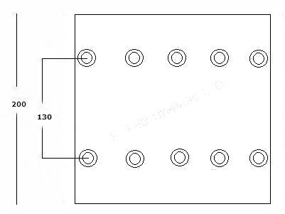 BRAKE LININGS GRANTEX FN50 SAF JUMBO 200 19.5mm 19893