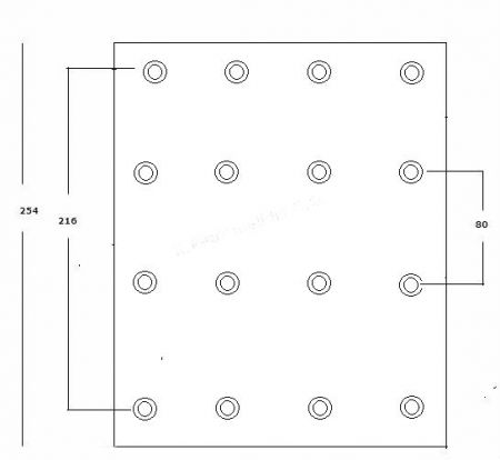 BRAKE LININGS GRANTEX GR4 SCANIA 254 21mm 19933
