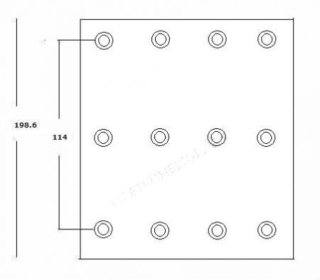 BRAKE LININGS GRANTEX FN50 VOLVO 148 18mm 19941