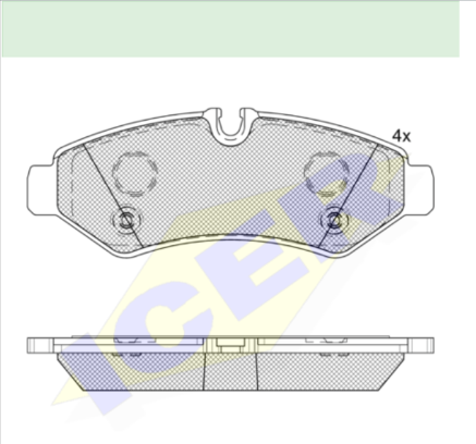 BRAKE PADS ICER MERCEDES SPINTER REAR AXLE 2018- 20747