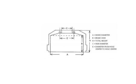 BRAKE DRUM ROR JUBO BRAKE SHOE 200 HEIGHT 260