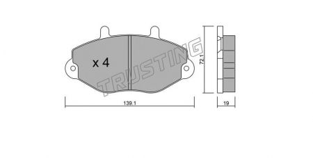 ΔΙΣΚΟΦΡΕΝΑ TRUSTING FORD TRANSIT 21469