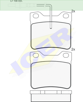 ΔΙΣΚΟΦΡΕΝΑ ICER MERCEDES VITO 21904