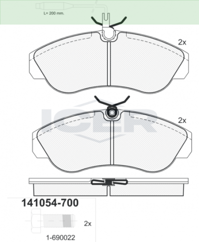 ΔΙΣΚΟΦΡΕΝΑ ICER CITROEN 21629