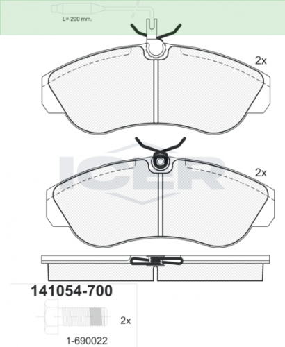 ΔΙΣΚΟΦΡΕΝΑ ICER  CITROEN 21629