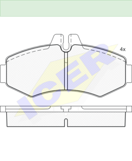 ΔΙΣΚΟΦΡΕΝΑ ICER MERCEDES VITO ΕΜΠΡΟΣ 23022