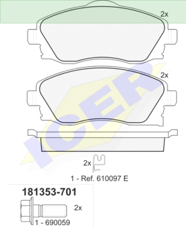 ΔΙΣΚΟΦΡΕΝΑ ICER FORD TRANSIT 23434