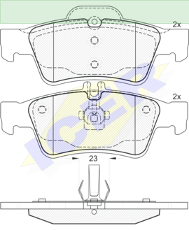 ΔΙΣΚΟΦΡΕΝΑ ICER MERCEDES CLS 23334