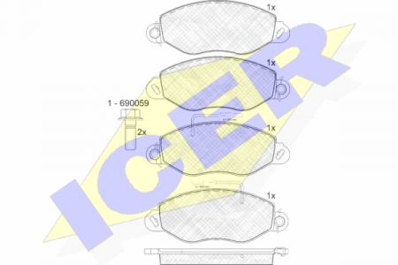 ΔΙΣΚΟΦΡΕΝΑ ICER NISSAN CABSTAR 23435 ΜΕ ΚΑΛΩΔΙΟ