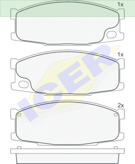 ΔΙΣΚΟΦΡΕΝΑ ICER  MITSUBISHI CANTER 23501