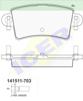 ΔΙΣΚΟΦΡΕΝΑ ICER  NISSAN INTERSTAR 23669