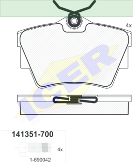 ΔΙΣΚΟΦΡΕΝΑ ICER  OPEL VIVARO 23980